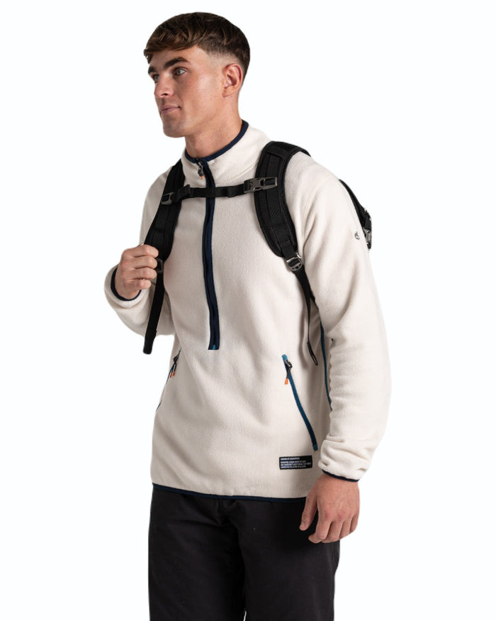 Black coloured Craghoppers 16L Kiwi Classic Rolltop II Backpack on white background #colour_black
