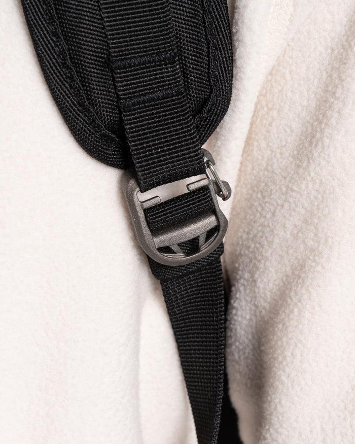 Black coloured Craghoppers 16L Kiwi Classic Rolltop II Backpack on white background #colour_black