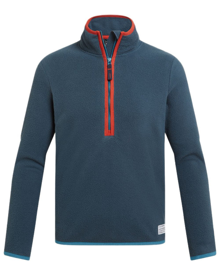 Blue Stone Coloured Craghoppers Childrens CO2 Renu Jacket on white background #colour_blue-stone