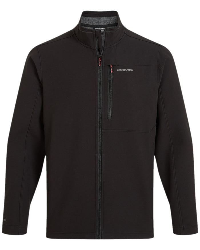 Black Coloured Craghoppers Mens Altis II Jacket on white background #colour_black