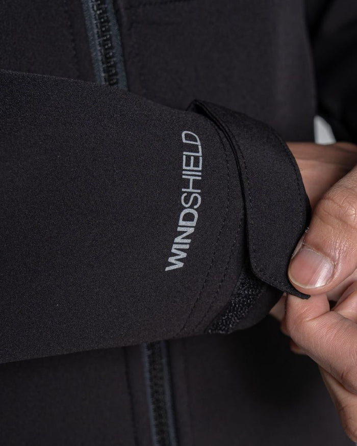 Black Coloured Craghoppers Mens Altis II Jacket on white background #colour_black