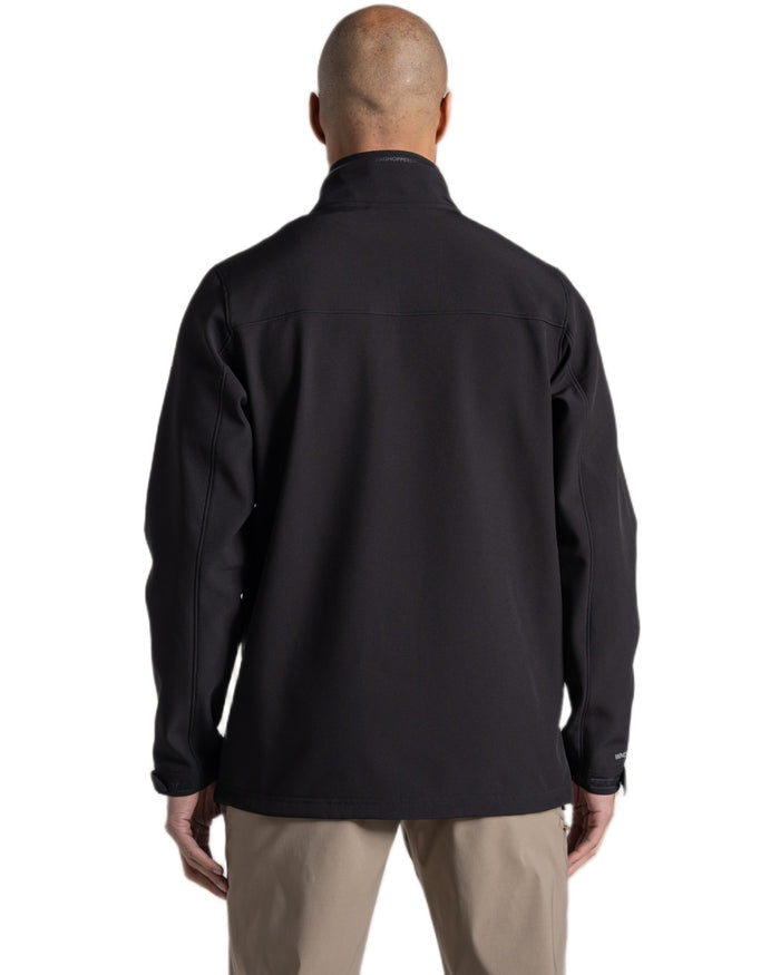 Black Coloured Craghoppers Mens Altis II Jacket on white background #colour_black