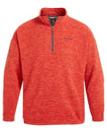Pimento Red coloured Craghoppers Mens Esk Half Zip Fleece on white background #colour_pimento-red