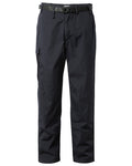 Dark Navy coloured Craghoppers Mens Kiwi Classic II Trousers on white background #colour_dark-navy