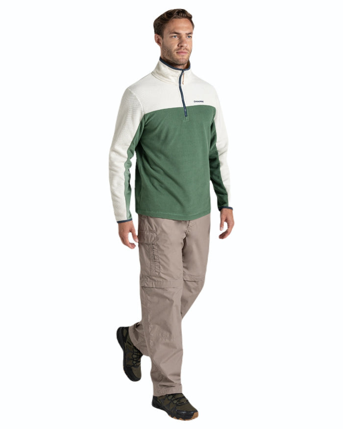 Beach coloured Craghoppers Mens Kiwi Convertible Recycled Trousers on white background #colour_beach