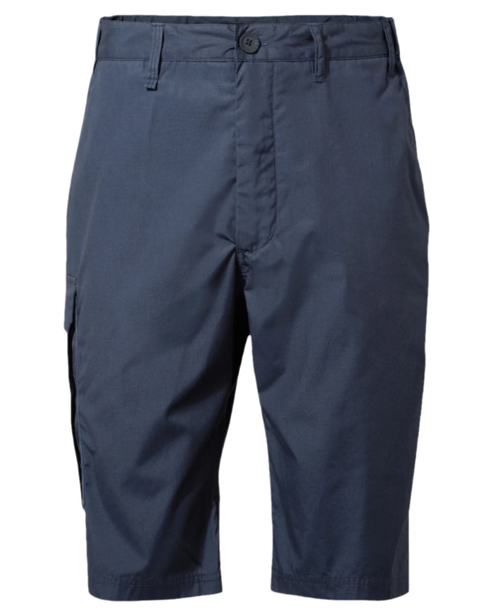 Steel Blue coloured Craghoppers Mens Kiwi Recycled Long Short on white background #colour_steel-blue