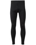 Black coloured Craghoppers Mens Merino Baselayer Leggings on white background #colour_black