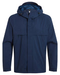Blue Navy coloured Craghoppers Mens National Trust Keskadale Waterproof Jacket on white background #colour_blue-navy