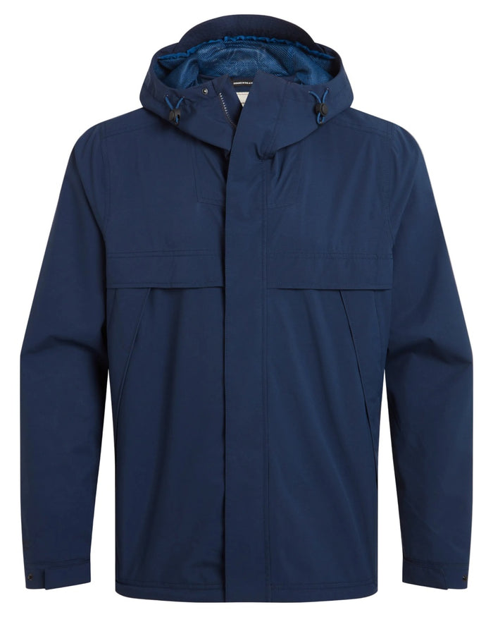 Blue Navy coloured Craghoppers Mens National Trust Keskadale Waterproof Jacket on white background #colour_blue-navy
