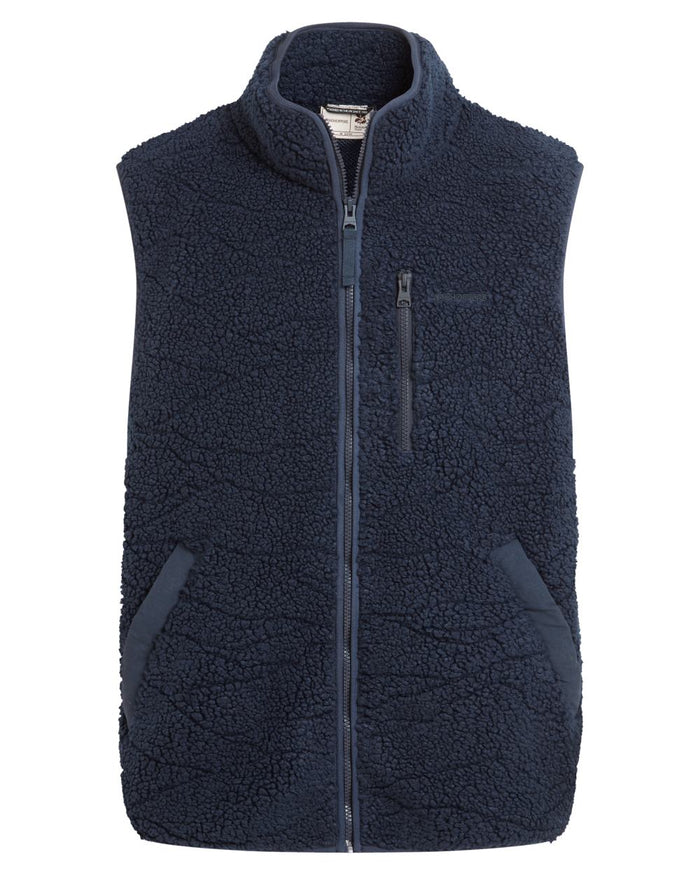 Blue Navy coloured Craghoppers Mens National Trust Lathkill Vest on white background #colour_blue-navy