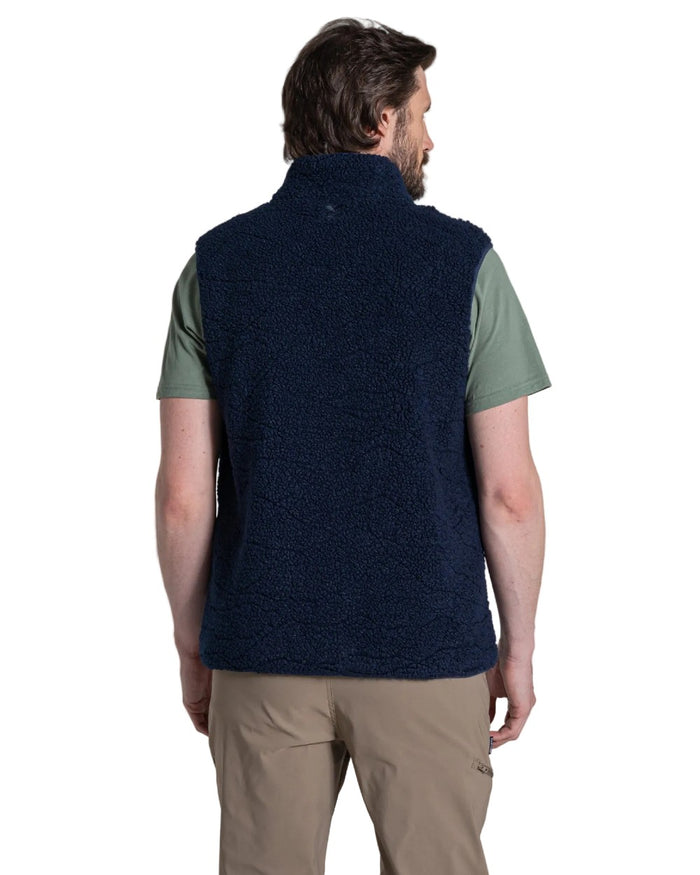 Blue Navy coloured Craghoppers Mens National Trust Lathkill Vest on white background #colour_blue-navy