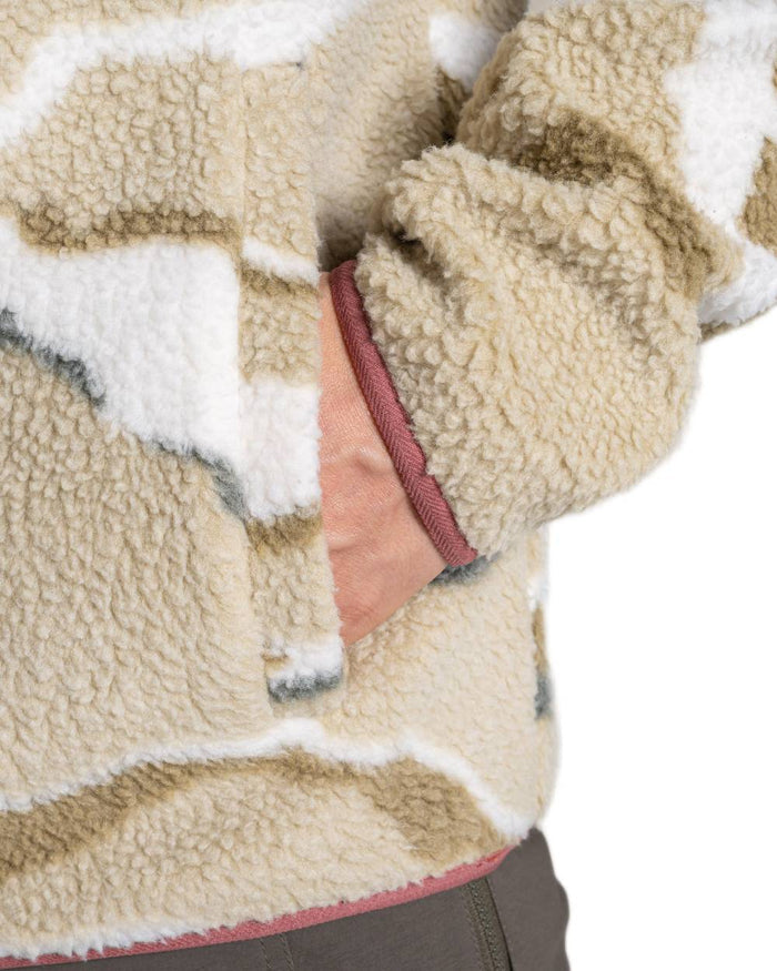 Cardamon Print coloured Craghoppers Mens National Trust Rawthey Half Zip Fleece on white background #colour_cardamon-print