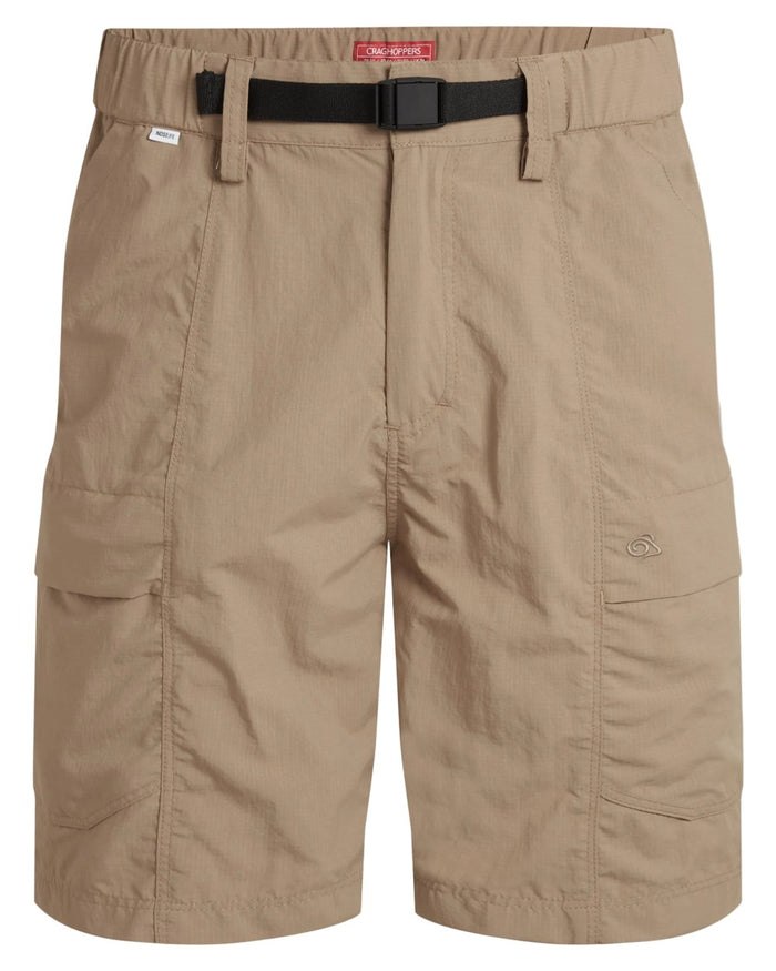 Earthenware coloured Craghoppers Mens NosiLife Kadin Cargo Shorts on white background #colour_earthenware