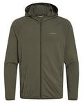 Dark Sage coloured Craghoppers Mens NosiLife Nadim Hooded Jacket on white background #colour_dark-sage