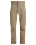 Pebble coloured Craghoppers Mens NosiLife Pro Convertible Trouser III on white background #colour_pebble
