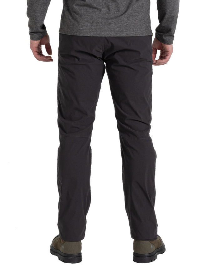 Black Pepper coloured Craghoppers Mens NosiLife Pro Trouser III on white background #colour_black-pepper