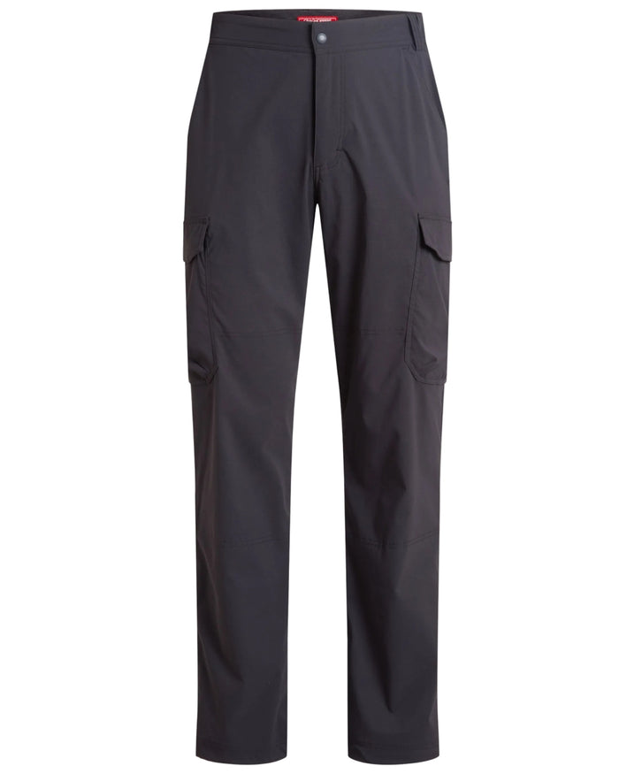 Dark Iron coloured Craghoppers Mens NosiLife Rif Stretch Cargo Trousers on white background #colour_dark-iron