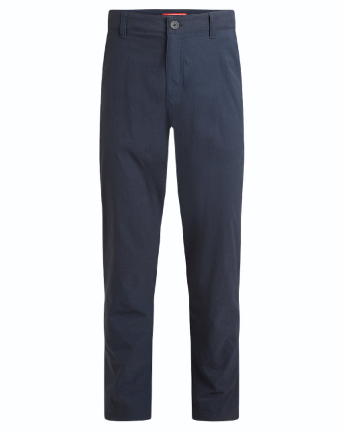 Blue Navy coloured Craghoppers Mens NosiLife Santos Golf Trousers II on white background #colour_blue-navy