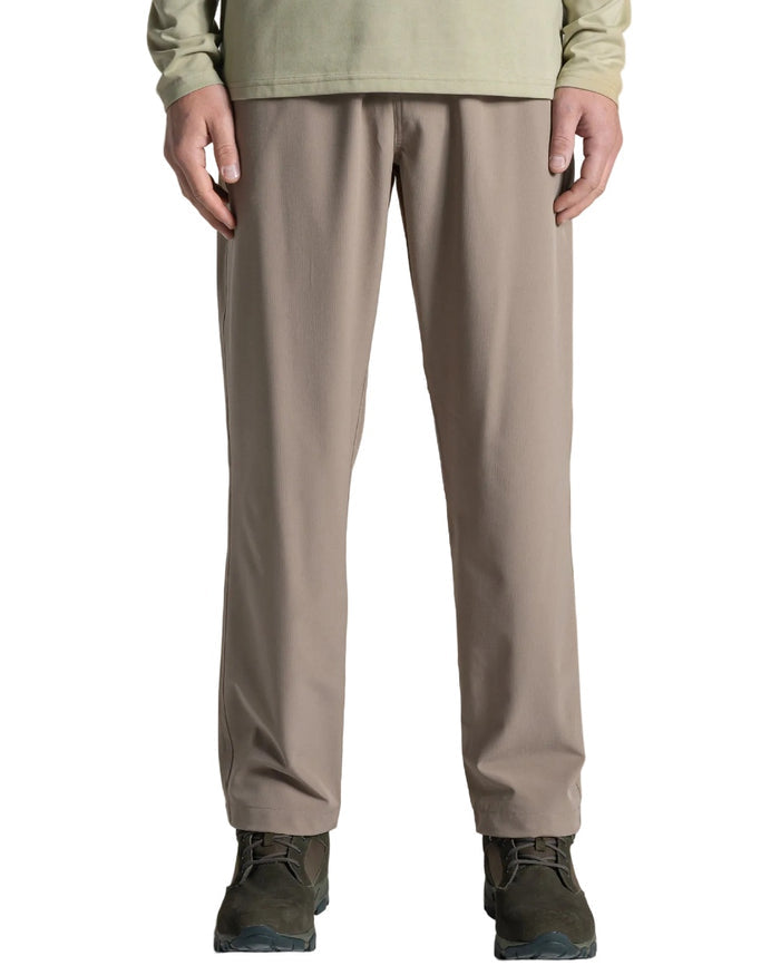 Pebble coloured Craghoppers Mens NosiLife Socco Trousers on white background #colour_pebble