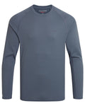 Dark Pewter coloured Craghoppers Mens NosiLife SolarShield+ Long Sleeved T-Shirt on white background #colour_dark-pewter