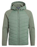 Laurel Green coloured Craghoppers Mens Vamos Hybrid Insulating Jacket  on white background #colour_laurel-green