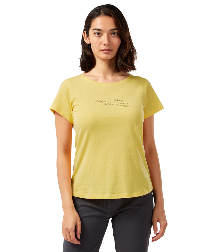 Limoncello Quote coloured
Craghoppers Miri Short Sleeve T-Shirt on white background #colour_limoncello-quote