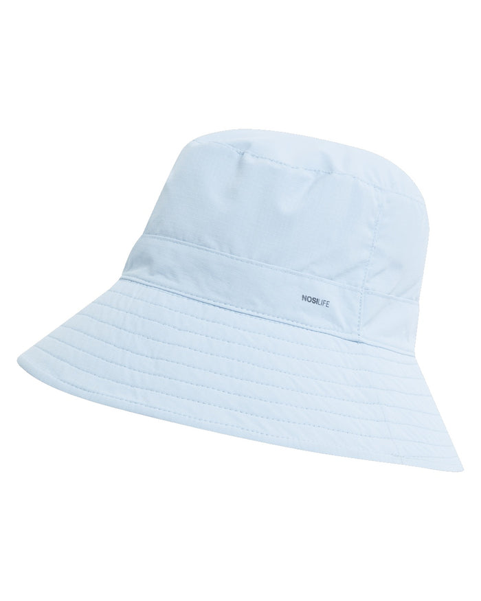 Black Pepper Niagara Blue coloured Craghoppers NosiLife Sun Hat III on white background #colour_black-pepper-niagara-blue