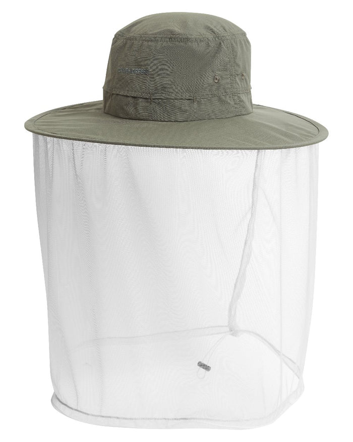 Woodland Green coloured Craghoppers NosiLife Ultimate Hat II on white background #colour_woodland-green
