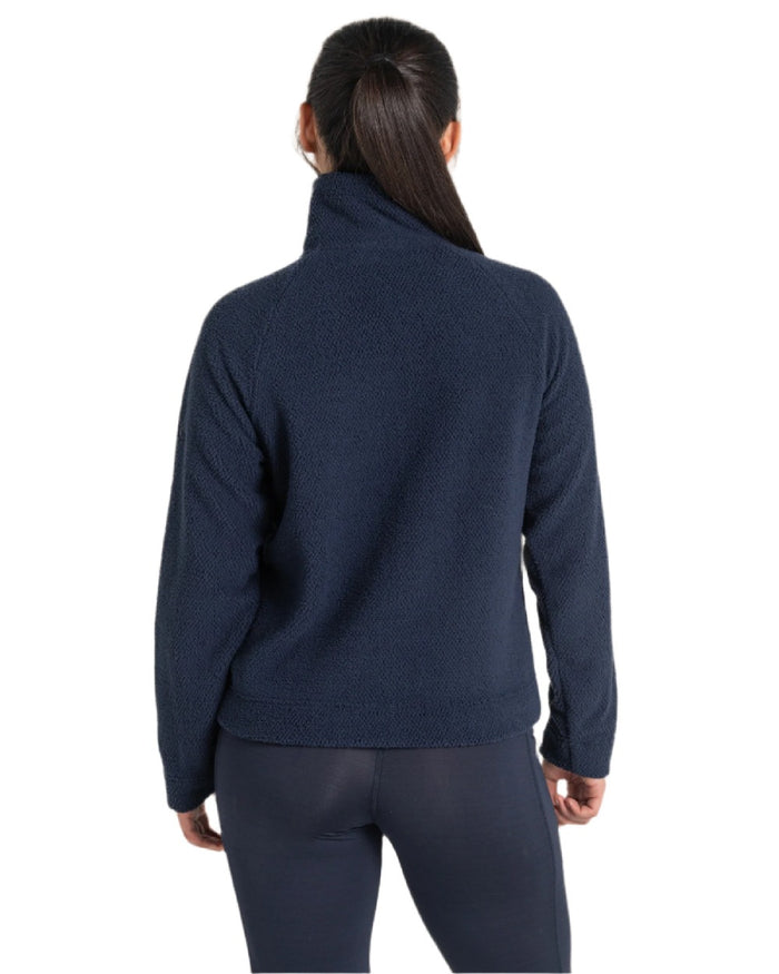 Blue Navy coloured Craghoppers Ryan Womens Raya Full Zip Fleece on white background #colour_blue-navy