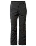 Black coloured Craghoppers Steall II Thermo Waterproof Trousers on white background #colour_black