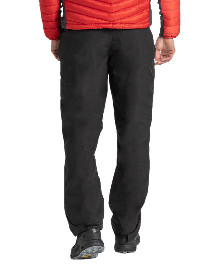 Black coloured Craghoppers Steall II Thermo Waterproof Trousers on white background #colour_black