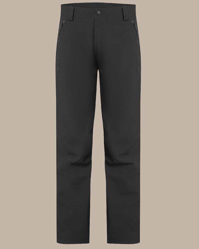 Black colour Craghoppers Steall Pro Thermo Waterproof Trouser on beige background #colour_black