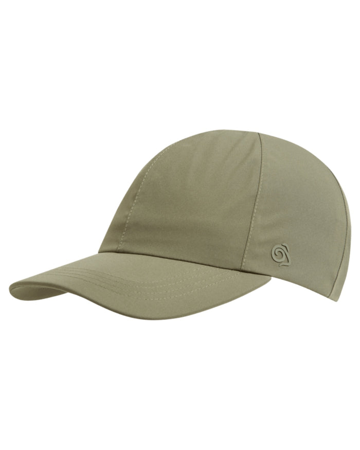 Dark Sage coloured Craghoppers Waterproof Cap on white background #colour_dark-sage
