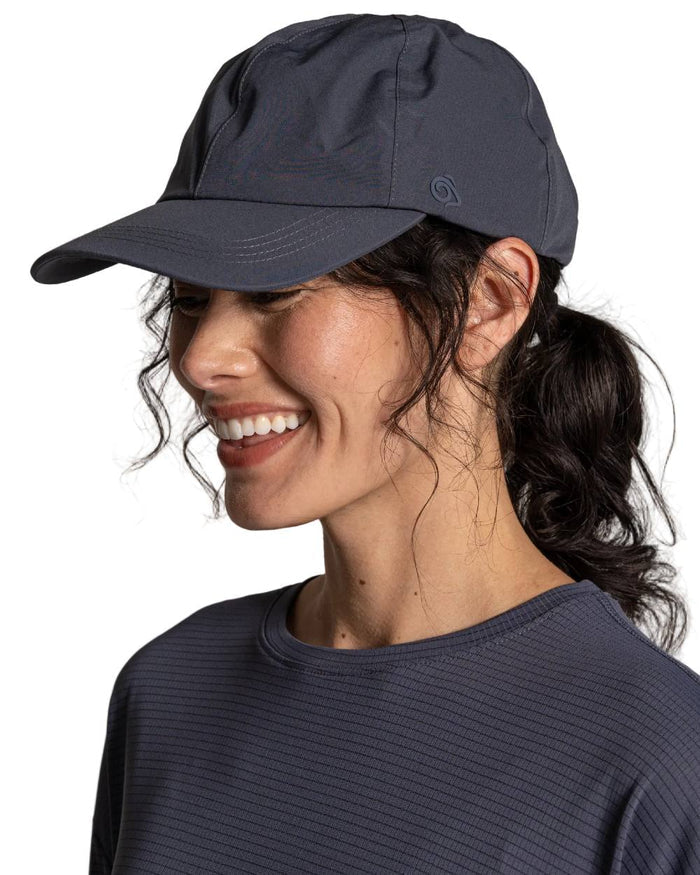 Anthracite coloured Craghoppers Waterproof Cap on white background #colour_anthracite
