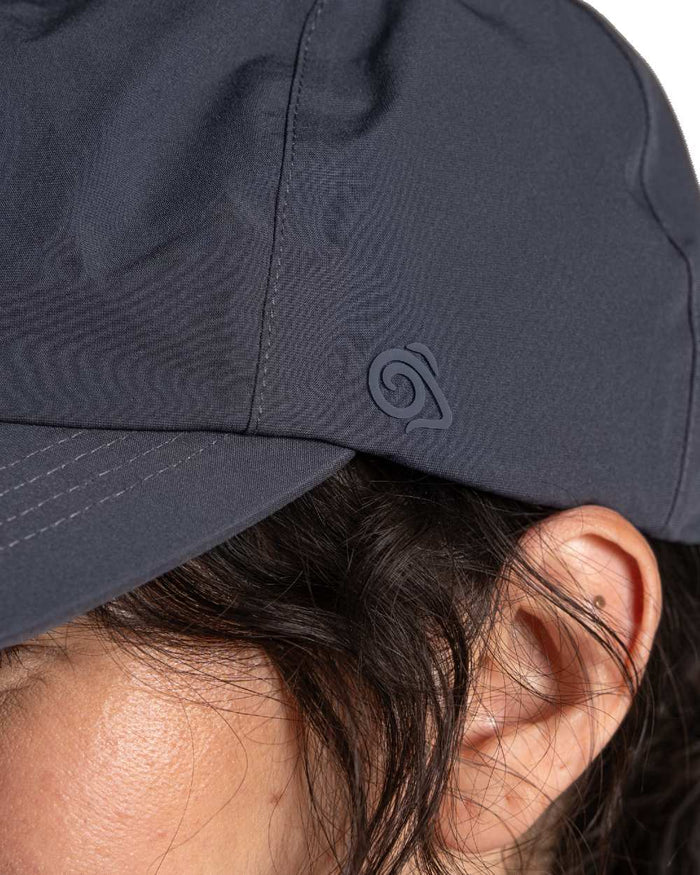 Anthracite coloured Craghoppers Waterproof Cap on white background #colour_anthracite