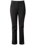 Black coloured Craghoppers Womens Airedale II Waterproof Trousers on white background #colour_black