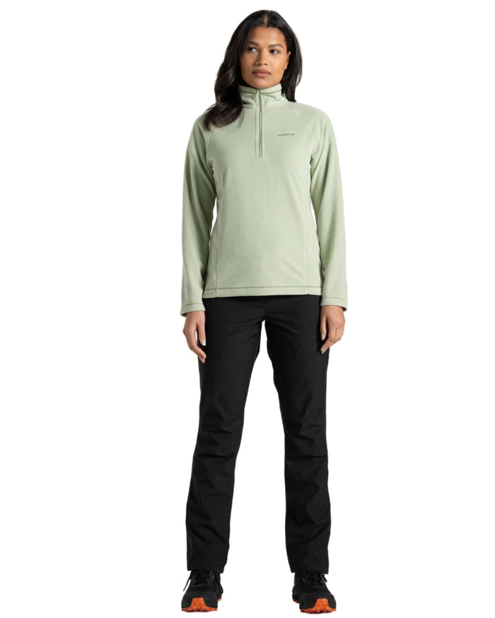 Black coloured Craghoppers Womens Airedale II Waterproof Trousers on white background #colour_black