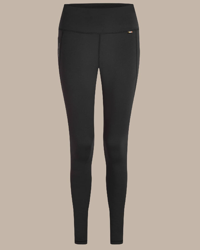Black coloured Craghoppers Alex II Legging on beige background #colour_black