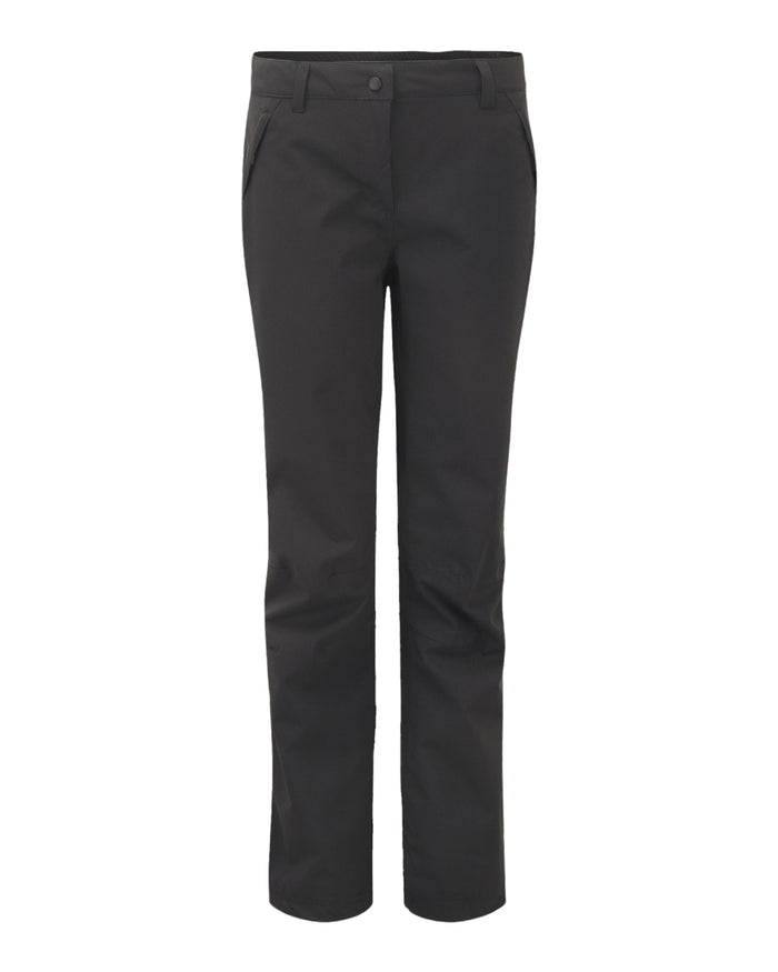 Black Coloured Craghoppers Womens Aysgarth II Thermo Waterproof Trousers on white background #colour_black