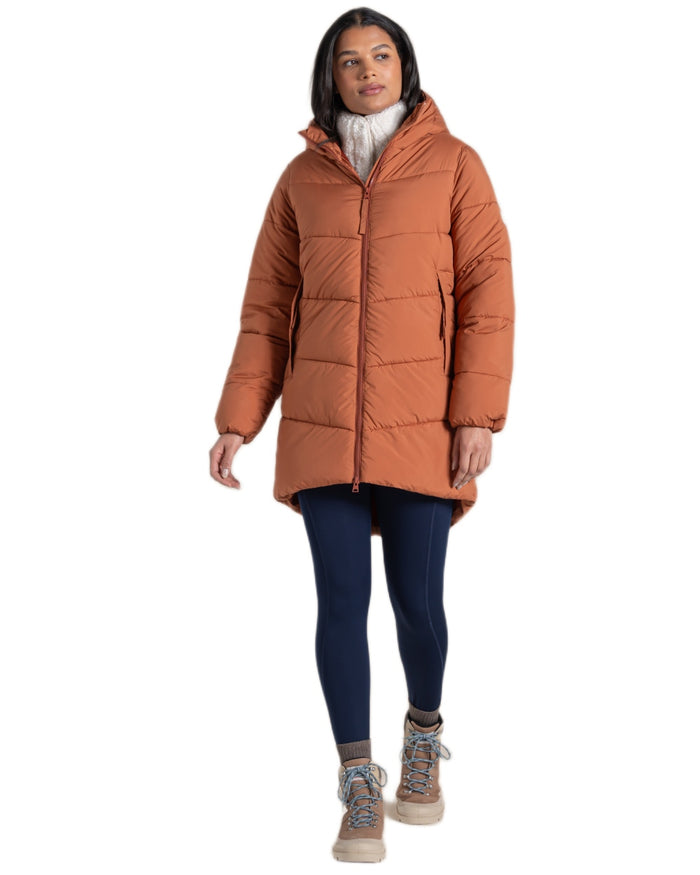 Tawny coloured Craghoppers Womens Kendal Jacket on white background #colour_tawny