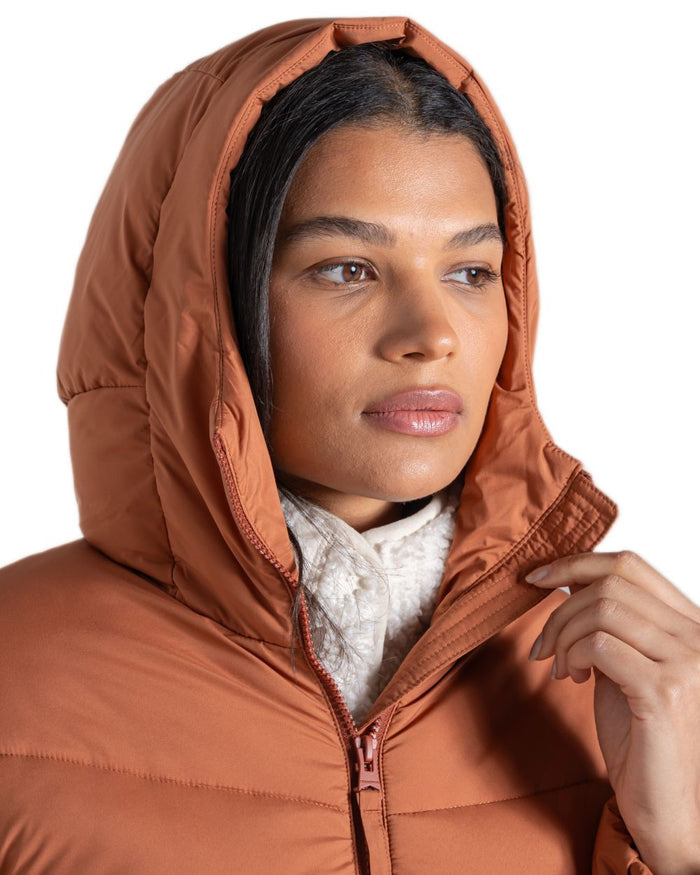 Tawny coloured Craghoppers Womens Kendal Jacket on white background #colour_tawny