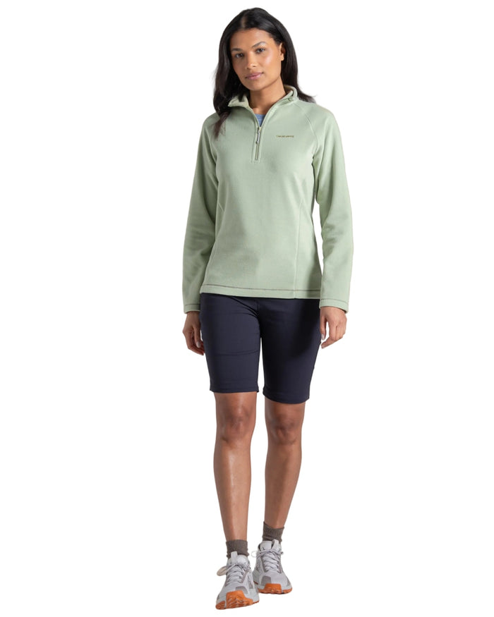 Dark Navy coloured Craghoppers Womens Kiwi Pro III Convertible Trousers on white background #colour_dark-navy