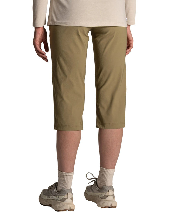 Cardamon coloured Craghoppers Womens Kiwi Pro III Cropped Trousers on white background #colour_cardamon