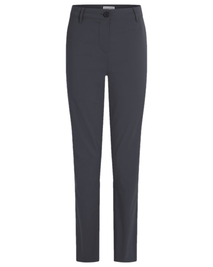 Graphite Coloured Craghoppers Womens Kiwi Pro III Trouser on white background #colour_graphite