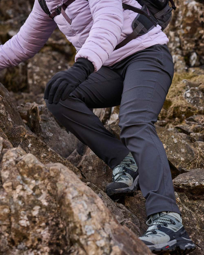 Graphite Coloured Craghoppers Womens Kiwi Pro III Trouser on outdoor background #colour_graphite