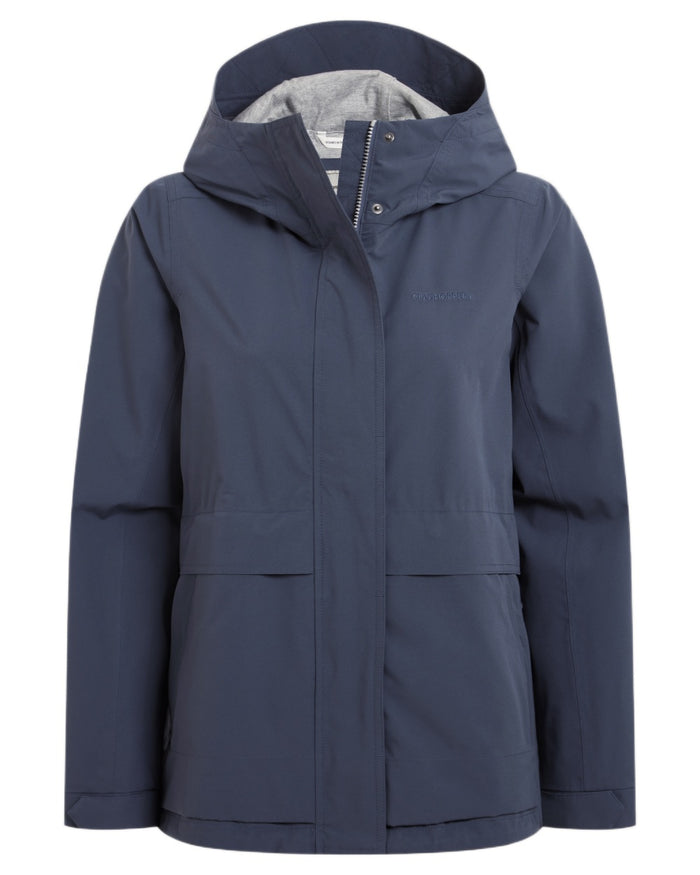 Anthracite coloured Craghoppers Womens National Trust Cinquefoil Jacket on white background #colour_anthracite