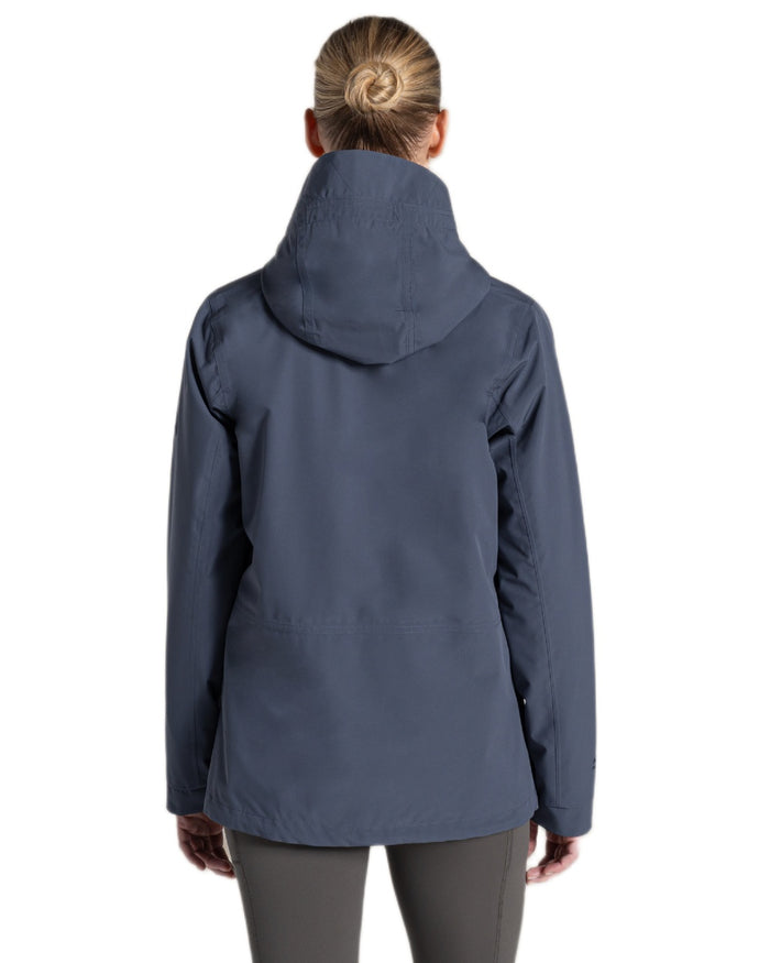 Anthracite coloured Craghoppers Womens National Trust Cinquefoil Jacket on white background #colour_anthracite