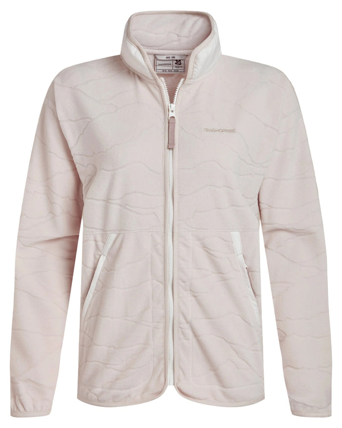 Ecru coloured Craghoppers Womens National Trust Wheatear Jacket on white background #colour_ecru