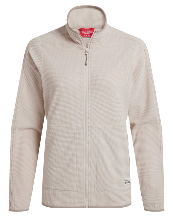 Oyster coloured Craghoppers Womens NosiLife Anya II Jacket on white background #colour_oyster