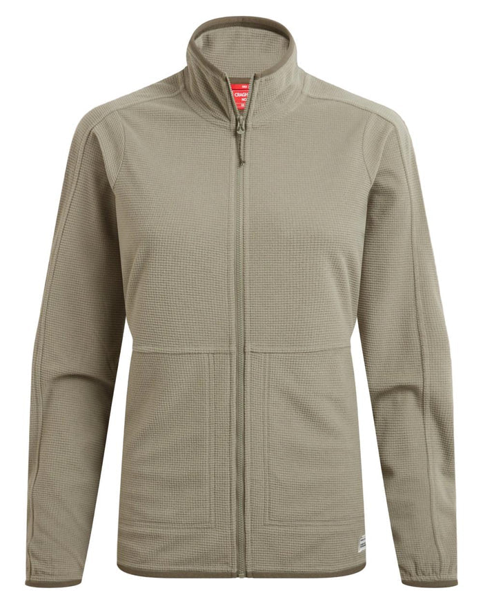 Vert coloured Craghoppers Womens NosiLife Anya II Jacket on white background #colour_vert